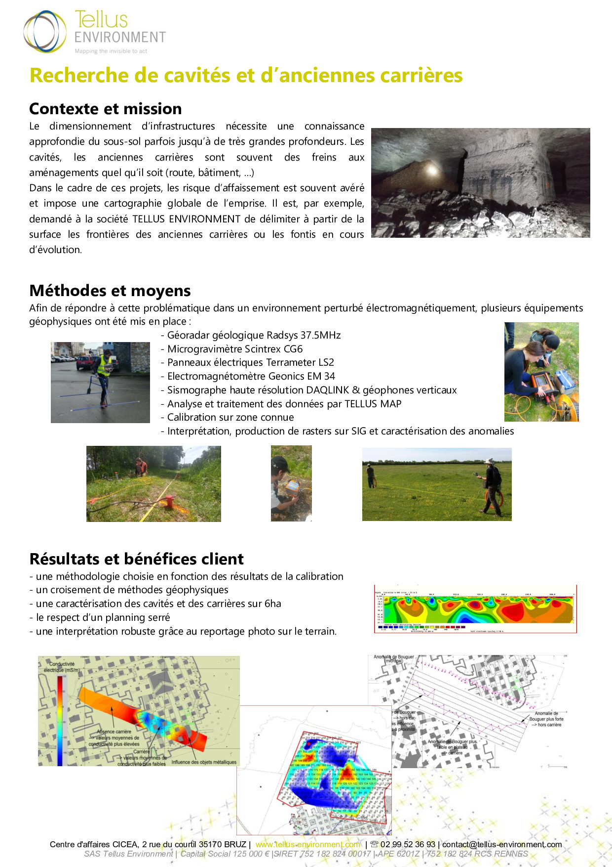 6 Tellus Environment Recherche de cavités Radar Microgravitimètrie EM Sysmique Electrique p001 - Tellus Environment